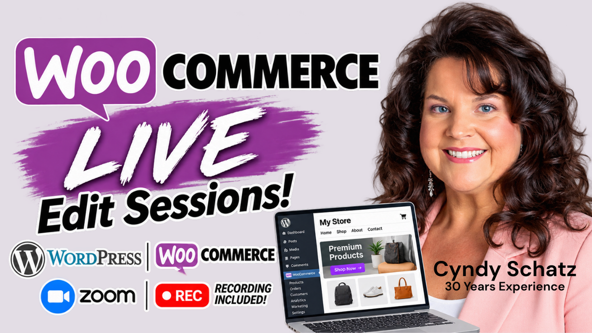 WordPress & Woocommerce LIVE Edit Sessions